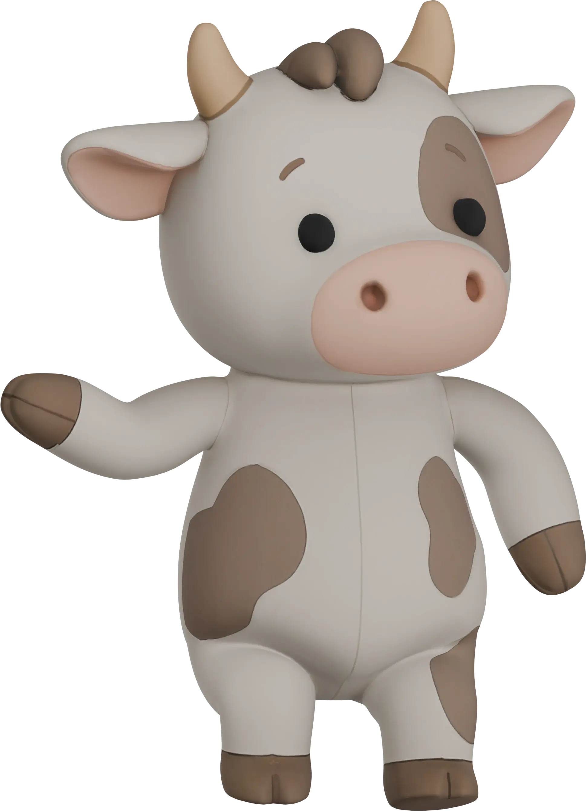 Cow sitting